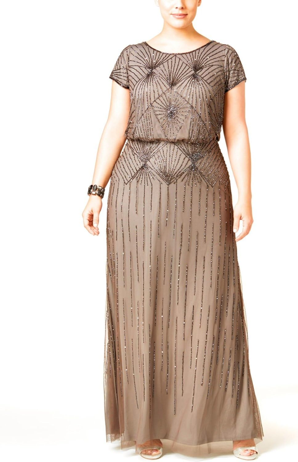 blouson evening gown