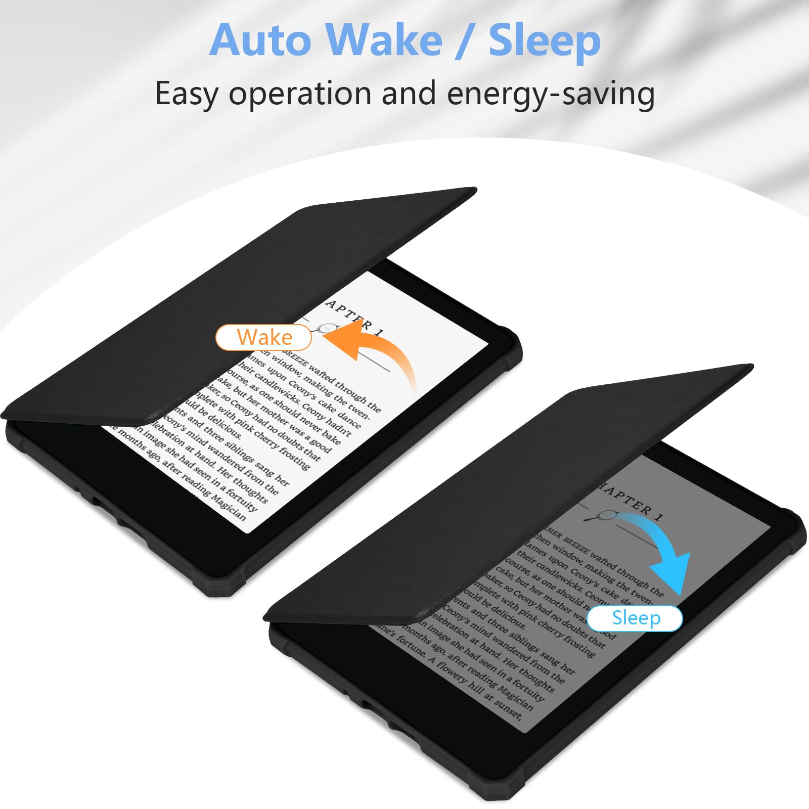 ZXA for Kindle Paperwhite 11 Generation Case with Auto Sleep Wake & New PU Leather, Compatible with Kindle Paperwhite 11th Generation 6.8