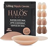 Halos Body Silicone Nipple Covers with Lift – Reusable Sticky Pasties for Women – Seamless Coverage for A–DD Cup Sizes
