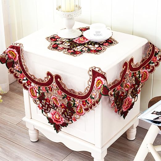 JIOUUDJFJX equipo cubierta toalla con bordado/manteles/Paño de ...