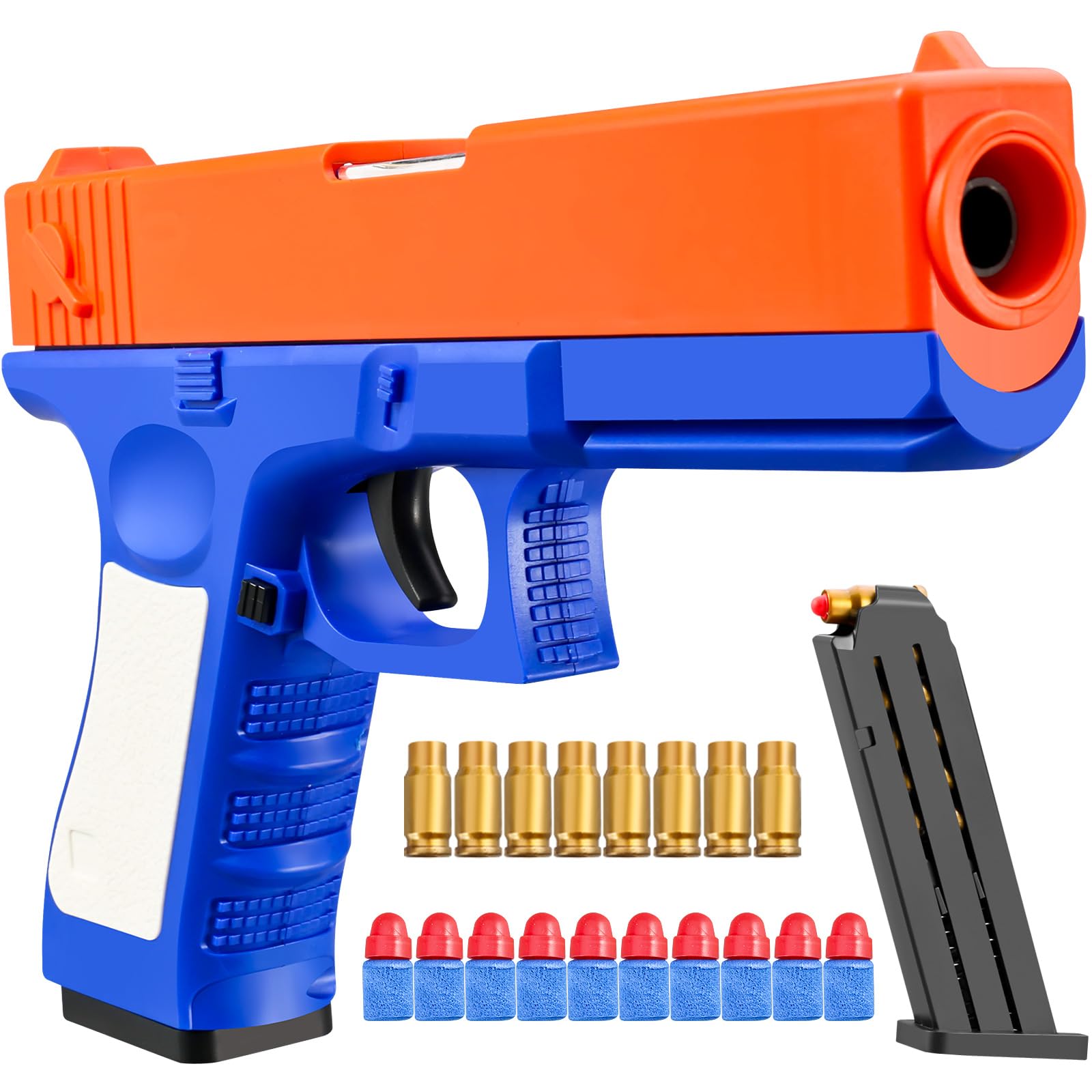 Soft Blaster Shell ejecting Toy Gun Dart Toy Pellet Ball Splat Pistol ...