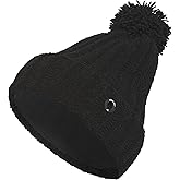 adidas Womens Chenille Cable-Knit Pom Golf Beanie