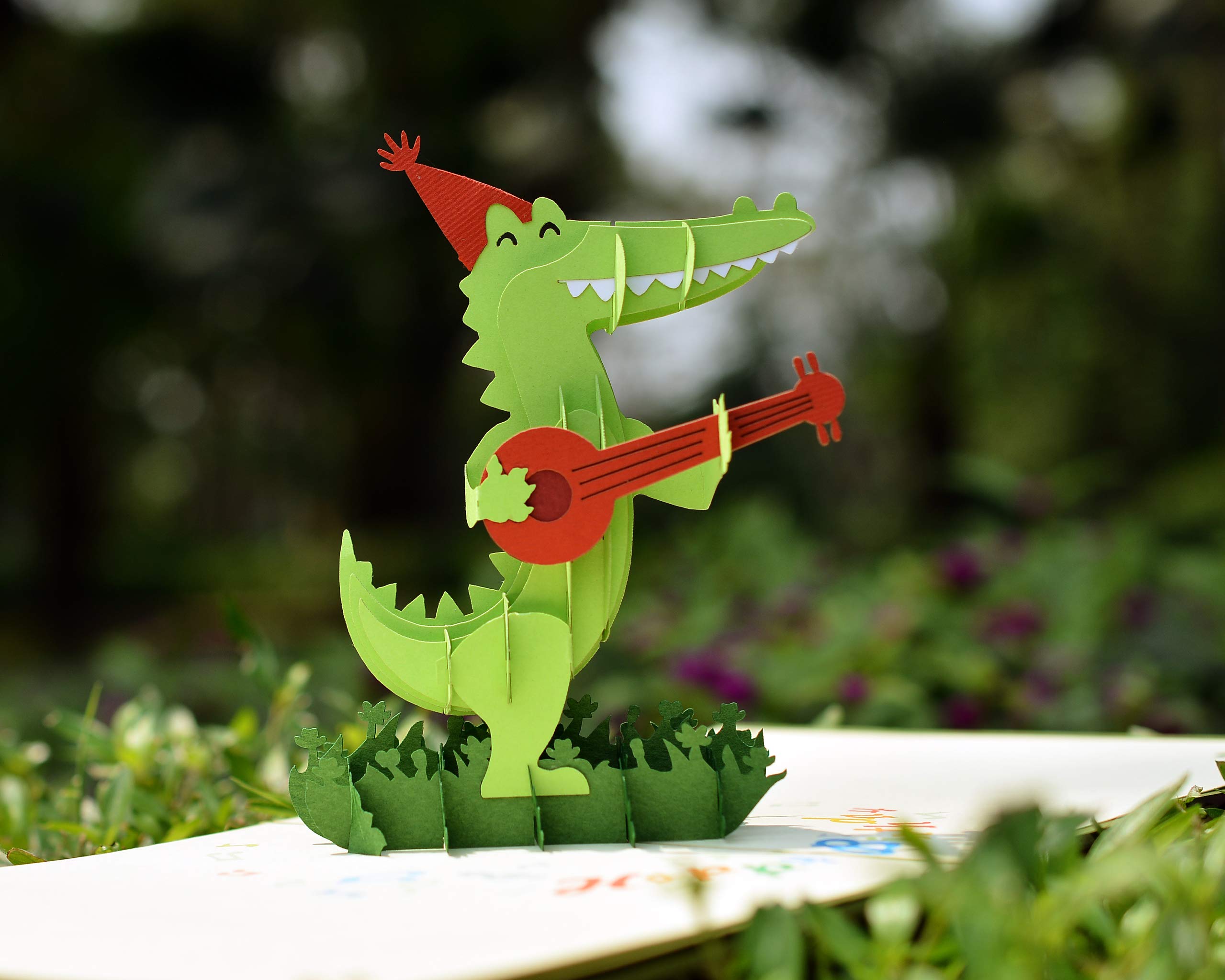 CUTPOPUP Alligator Birthday Pop Up Fun Card For Children, Son, Nephew, Kids,Teenager - Wonderful Birthday For Kids, Animal Lovers- Includes Elegant Envelope.