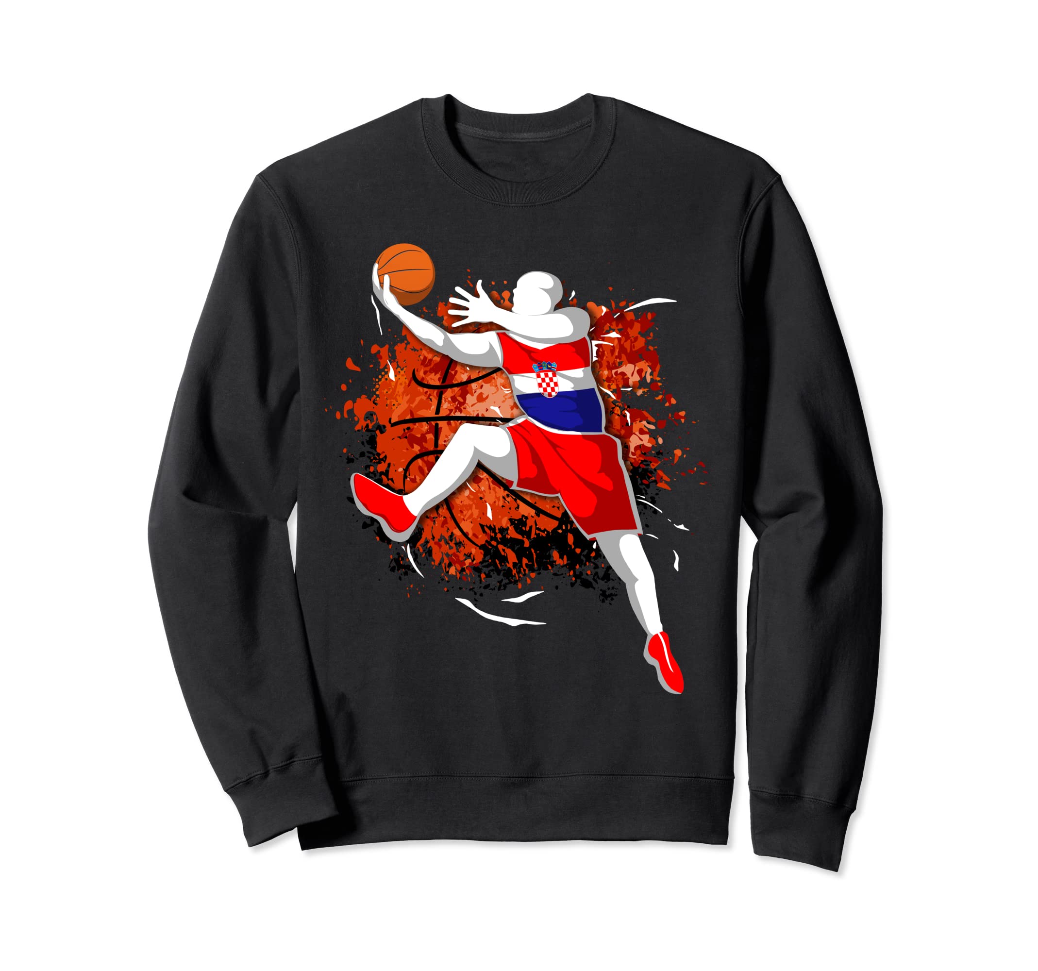 Proud Croatia Basketball Lovers Croatian National Flag Sport Sweatshirt