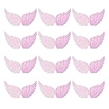 NUOBESTY 12PCS Angel Wings Fabric Wings Patches for