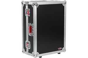 Gator Cases G-TOUR ATA Style Road Case - Custom Fit for Allen and Heath QU16 Mixer with Built in Wheels and Retractable Tow H