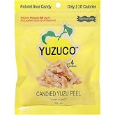 YUZUCO - Candied Yuzu Peels (1 Ounce Bag) - Great for Snacking, Garnish for Cocktails and Desserts