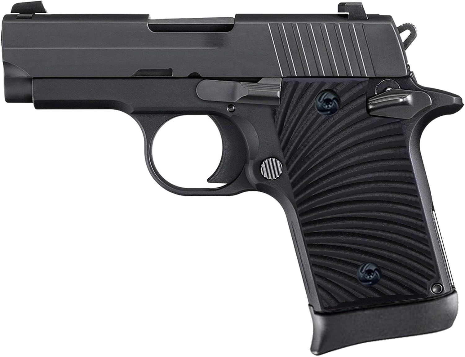 Guuun G10 Grips for Sig Sauer P938 Sunburst Texture - Black : Sports & Outdoors