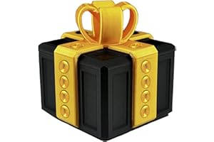 LDMFCPA Annoying Gift Box with Screws, Annoying Present Prank Screw Box, Money Card Container Novelty Box, Take Apart Surprise Funny (Black-Yellow)