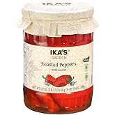 Ika&rsquo;s Garden Roasted Peppers with Garlic, 18.7 oz &ndash; Fire-Roasted Sweet Peppers in Olive Oil | Vegan | Gluten-Free | GMO-Free | Ready-to-Serve