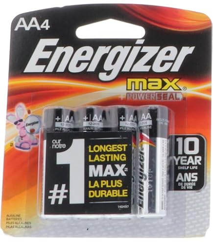 100 Batterie Alcaline Energizer Max AA E91 – Made In USA, Scadenza 2028, 1.5V