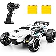 RC Racing Car, 2.4Ghz High Speed Remote Control Car, 1:18 2WD Toy Cars Buggy for Boys & Girls with Two Rechargeable Batteries