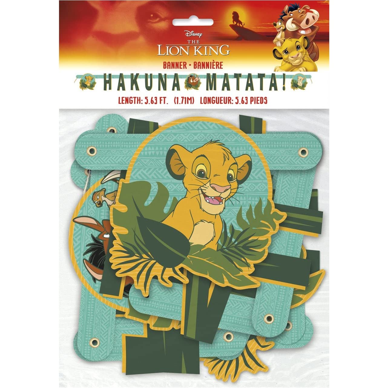 Disney The Lion King Birthday Hakuna Matata Jointed Banner