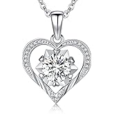 Moissanite Necklace Pearl Necklace 925 Sterling Silver Jewelry Gifts for Women Mom Girlfriend Grandma Friend Lover Wedding Birthday Anniversary Engagement Graduation Valentine's Day Mother's Day