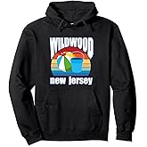 Wildwood New Jersey Beach Ball Sand Bucket NJ Beach Vacation Pullover Hoodie
