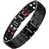 Feraco Mens Magnetic Bracelet for Arthritis and Joint,Ultra Powerful 3500 Guass Titanium Steel Magnetic Bracelet with Double 