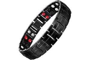 Feraco Mens Magnetic Bracelet for Arthritis and Joint,Ultra Powerful 3500 Guass Titanium Steel Magnetic Bracelet with Double 