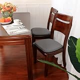 TANYOO Set of 2 Memory Foam Chair Cushions Non Slip Grey 15 x 16 in view 7