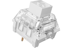 ZJMEHTY Kailh Box White Pro Switches for mx Mechanical Keyboard,3-Pin Thick Clicky/Firm Response/Gaming/RGB/Crisp Sound Switches(Box White Pro 108pcs)