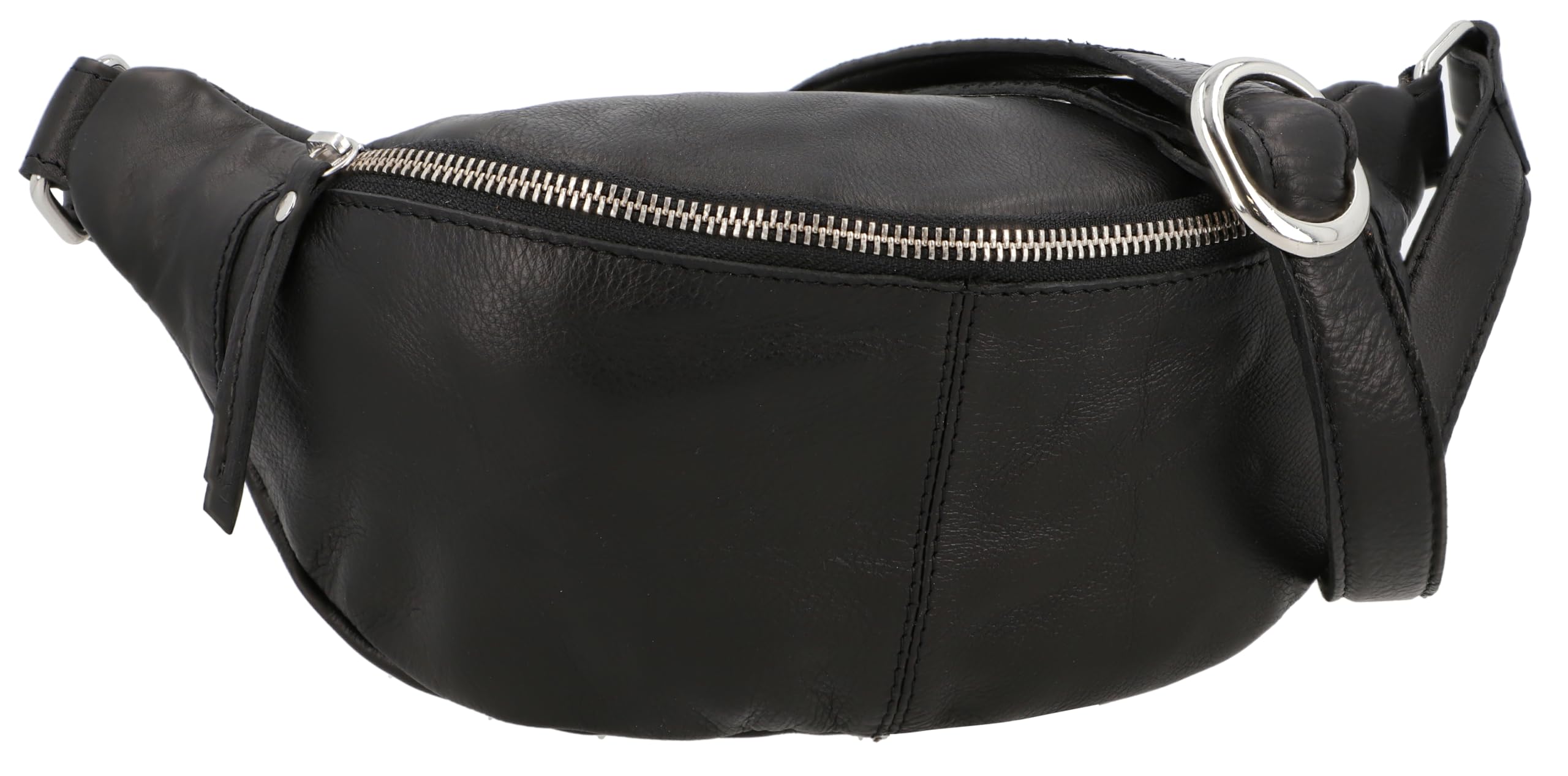 Gusti Leather Belt Bag Cillian Women's and Men's Bum Bag Waist Bag Festival Bag Leather, Black 2, [25x14.5x8.5] cm, Retro