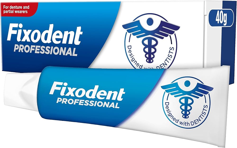 Fixodent Professional Denture Adhesive Cream 40 ml Mint, Ultra Hold