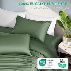 Shilucheng Tencel Sheets 4 Piece, 100% Eucalyptus