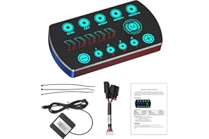 Qagea Throttle Response Controller 10 Drive Modes Smart Electronic Racing Accelerator Fit for Dodge Durango Charger Challenger Ram 1500 2500 3500 Jeep Wrangler JK Grand Cherokee Chrysler 300