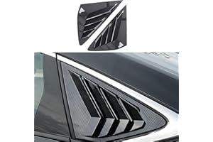 KEALAS for Honda Accord Sport Style Rear Side Window Louvers Air Vent Scoop Shades Cover Trim for Honda Accord 2023 2024 2025-Carbon Fiber Style