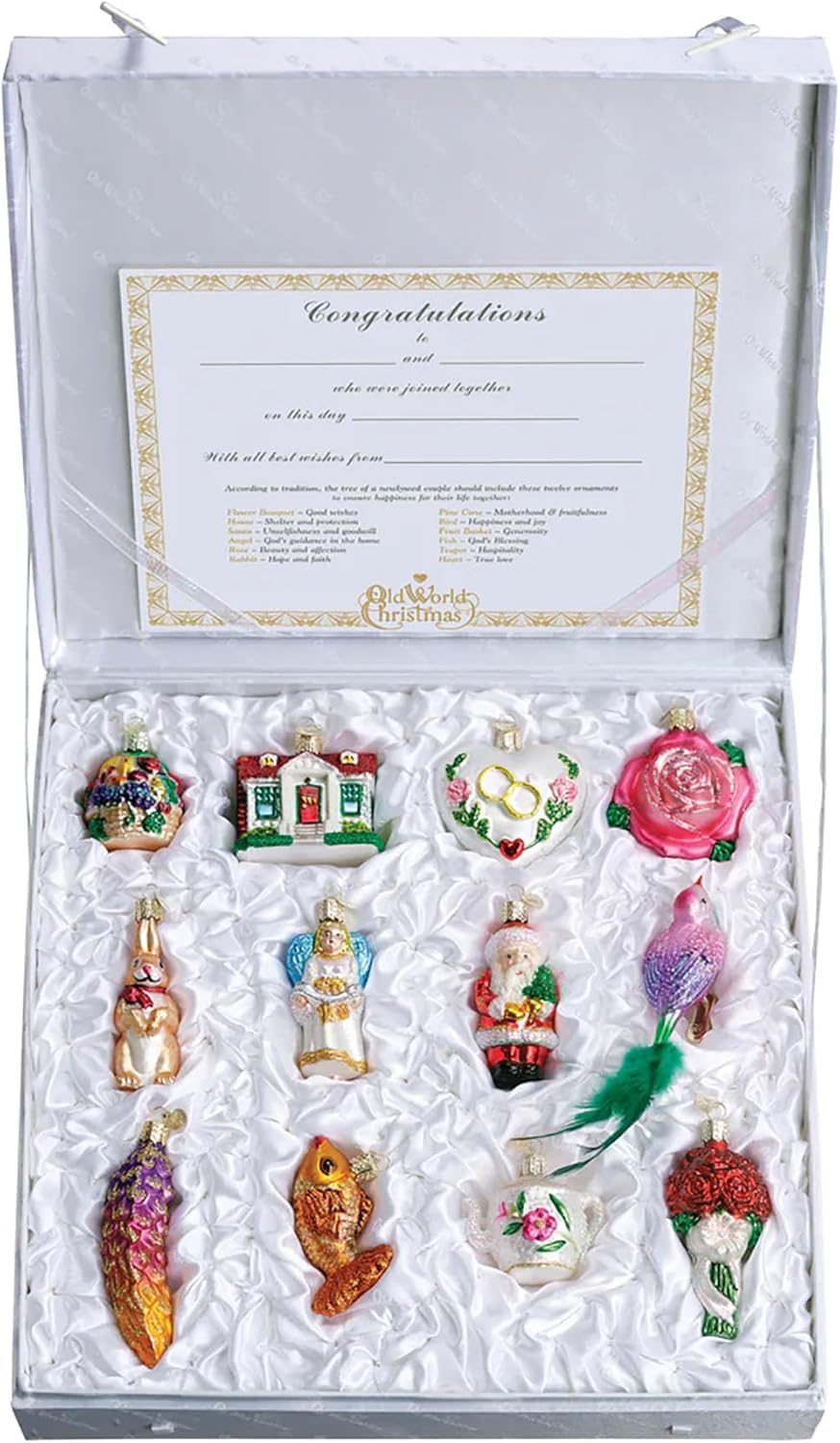 Ornaments - Old World Christmas Bride's Collection Ornament Box Set