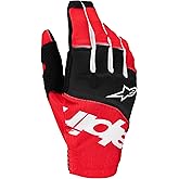 Alpinestars Techstar Motocross Gloves, Lightweight Off-Road Comfort & Control, Reinforced Grip & Fit, M, Black/Bright Red