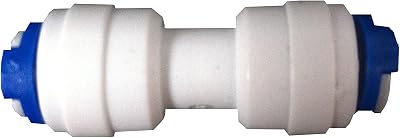 The Water Filter Men 1/4" Equal Straight Pushfit Connector Fridge RO Tubing