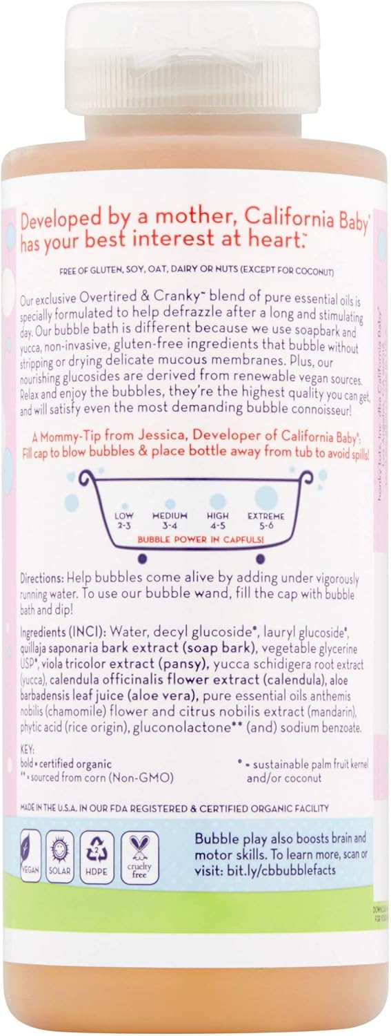 California Baby Bubble Bath - Overtired & Cranky, 13 oz (Pack of 2): Health & Personal Care