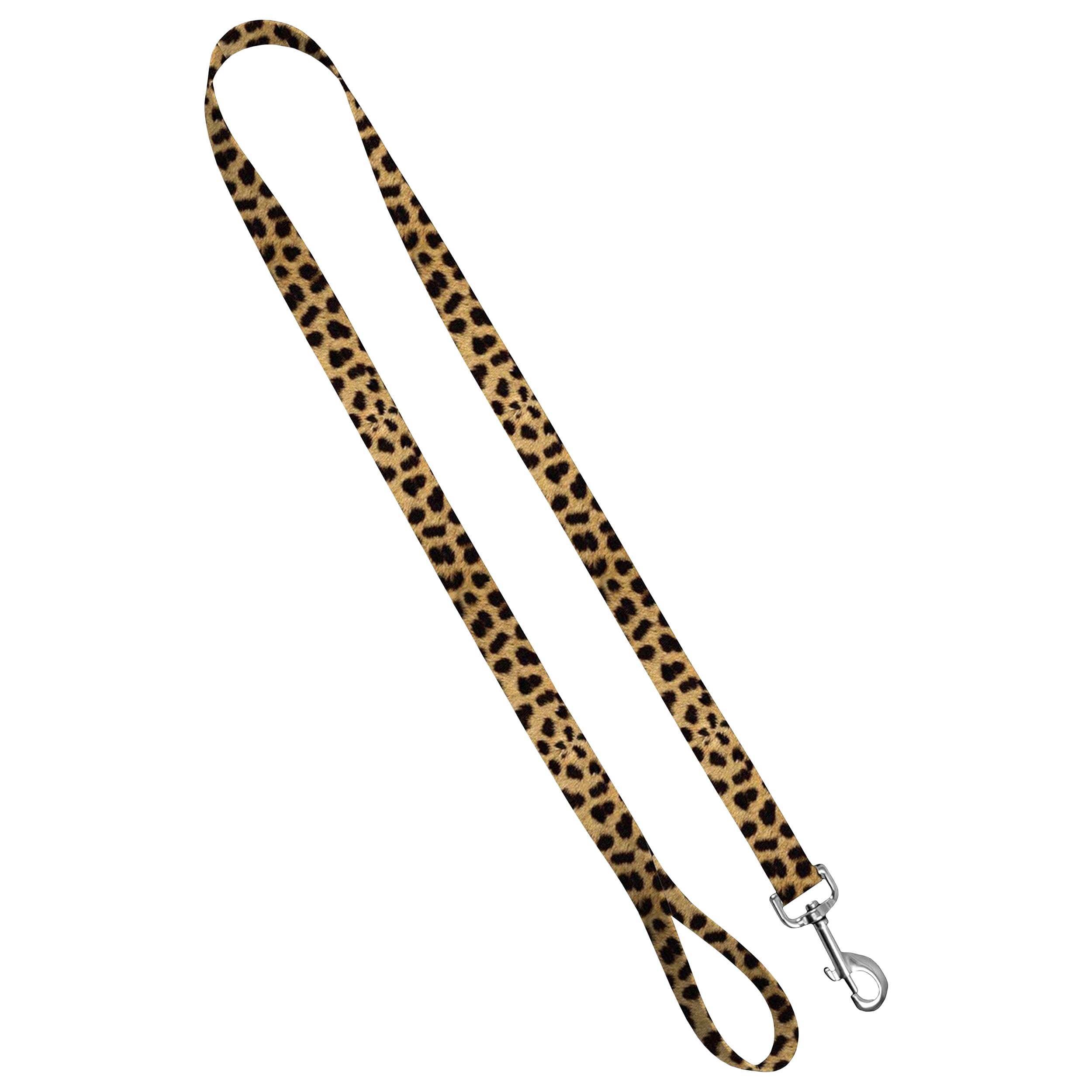 Moose Pet Wear Deluxe Dog Leash - Patterned Heavy Duty Pet Leashes, Made in the USA - 1 Inch x 6 Feet, Leopard