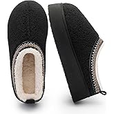 MKP COLLECTION Fuzzy Platform Slippers for Women, Teddy Fleece Upper, Plush Lined Thick Platform Clogs Mini Boots for Winter Indoor & Outdoor, Supportive Anti-Slip Sole
