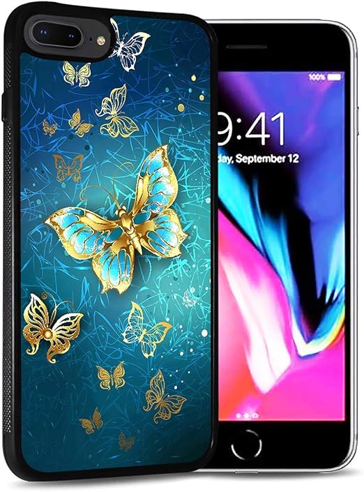 Amazon Com For Iphone 5 Iphone 5s Iphone Se 16 Iphone Se 16 Durable Protective Soft Back Case Phone Cover Hot Blue Butterfly