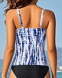 Aqua Eve Tankini Tops for Women Swimwear Top Only
