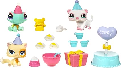 Amazon Com Littlest Pet Shop Birthday Celebration Toys Games