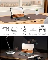 YSAGi Leather Desk Mat Large 80x40 cm Non-Slip Waterproof Chocolate view 6