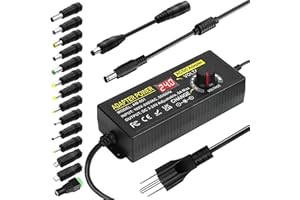 3V~24V 5A 120W Adjustable Power Supply Adapter,DC 3V 5V 6V 9V 12V 15V 18V 19V 20V 24V Universal AC/DC Adapter,100V-240V AC to