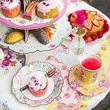Talking Tables 24 Floral Paper Plates 17.5 cm with Scalloped Edge view 5