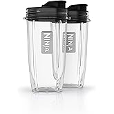 Ninja XSK2424C Nutri Ninja Tritan 24 oz. 2 Cups with Sip&Seal Lids (Canadian Version)