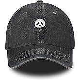 Printed Baseball Cap Adjustable Vintage Washed Distressed Denim Trucker Hat for Women Men