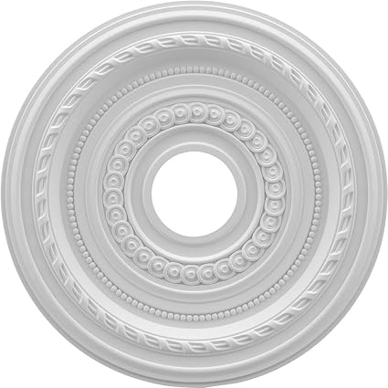 Ekena Millwork Cmp16co Cole Thermoformed Pvc Ceiling Medallion 16 Od X 3 1 2 Id X 1 P White