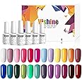 Vishine Gel Nail Polish 24 Colors Set Soak Off Gel Nail Polish Kit Nail Art Manicure Pedicure New Starter Pretty Color Collection Gift Set 8ml