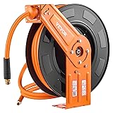 VEVOR Retractable Air Hose Reel, 1/2 IN x 50 FT