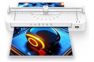 KEJECTOR 13in Laminator Machine with 50pcs Sheets + Paper Trimmer + Corner Rounder, Anti-Jam Technology | Dual Hot/Cold Mode | 90s Fast Preheat for A3/A4/A5/A6 Home Office School Use