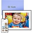 Cozyla Digital Picture Frame WiFi Free Unlimited Storage AI-Powered Send Pictures & Videos via Google Photos Email Web Browser App Digital Photo Frame Electronic Picture Frame Slideshow 10.1 Inch Mat