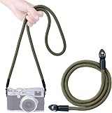 VKO Vintage Camera Neck Strap Nylon Rope Shoulder Strap for Film DSLR Green view 9