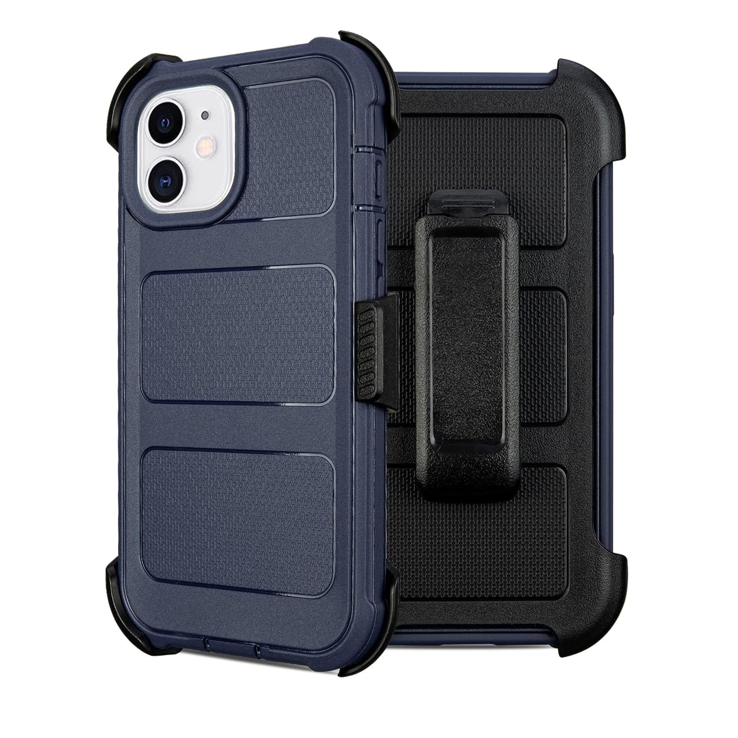 Saiboro for iPhone 11 Belt Clip Case Holster,Shockproof Heavy Duty Rugged with Stand Defender Anti-Drop,2 Layers of Sturdy for iPhone Case 11,for Protective iPhone 11 Case Defender Belt Blue