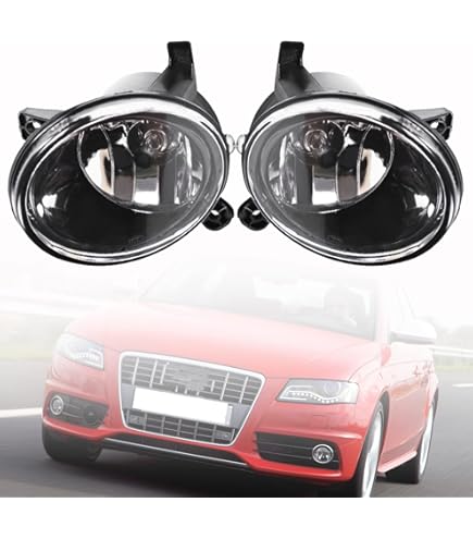 Cubiertas Antiniebla Para Audi A4 B9/S4 2016-2018 - Negro/plateado (par)